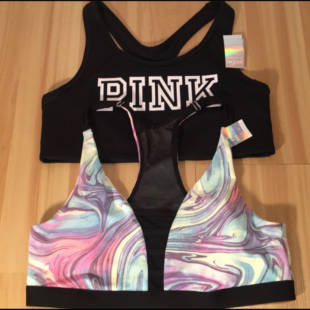 Victoria secret PINK Bras size large only have 1